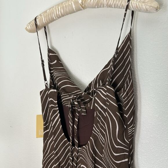 $110 Charlie Holiday Allora Lola Printed Mini Slip Dress NEW Size 6 - Picture 9 of 12